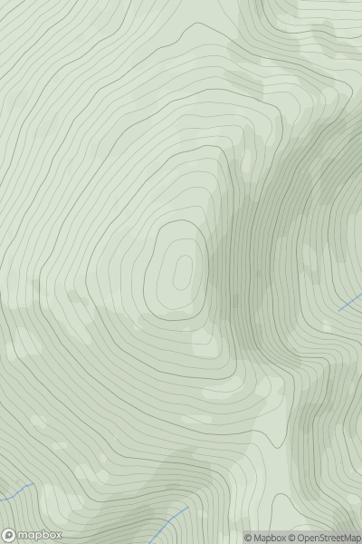 Thumbnail image for Moel Eilio [Snowdonia] [SH555577] showing contour plot for surrounding peak